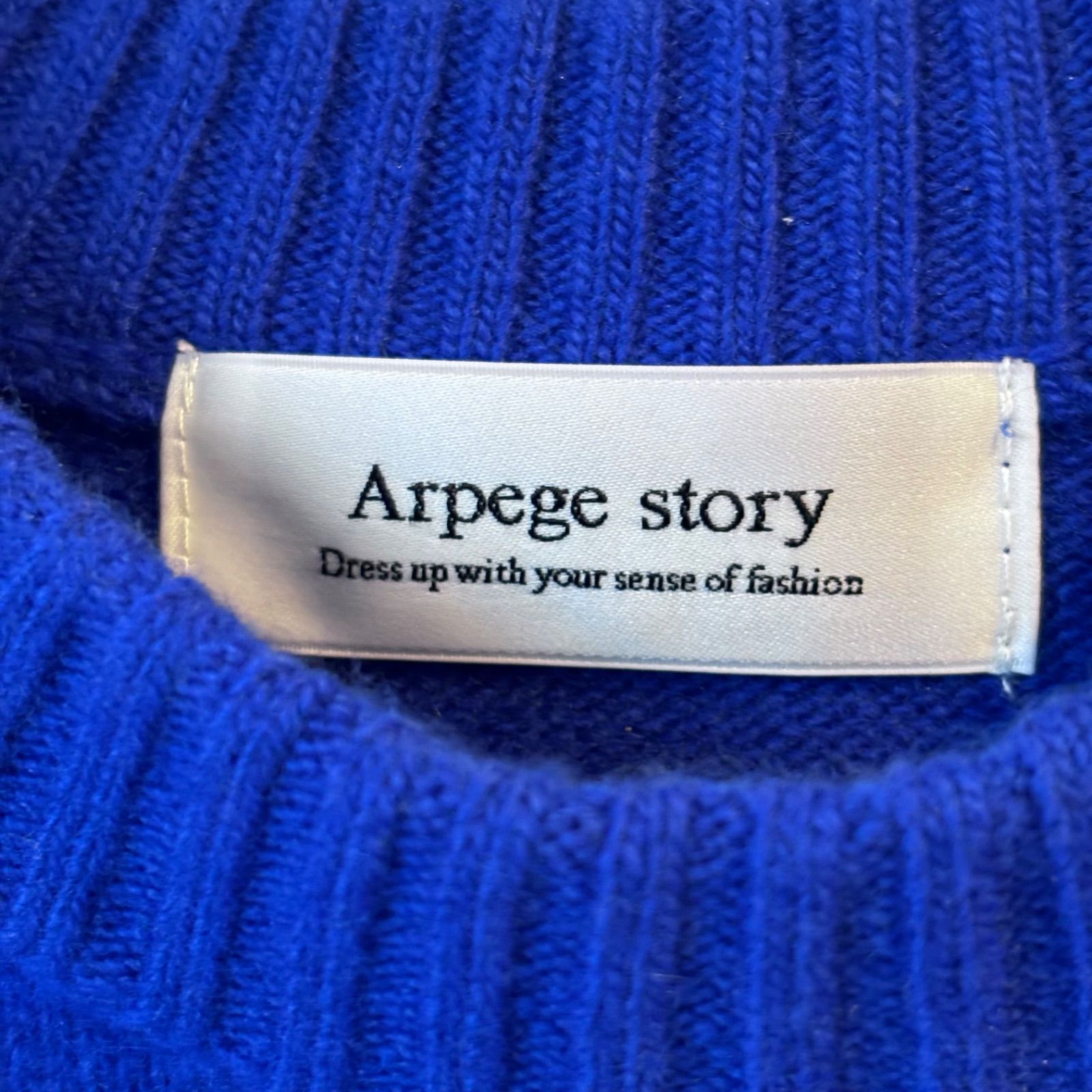 Z663 Arpege story アルページュストーリー ニット ブルー 2サイズ