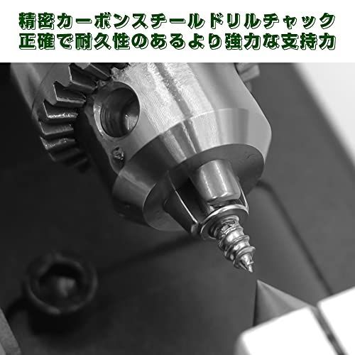 Weytoll ミニ旋盤，手作り ビーズポリッシャー機 木工工具ビーズ