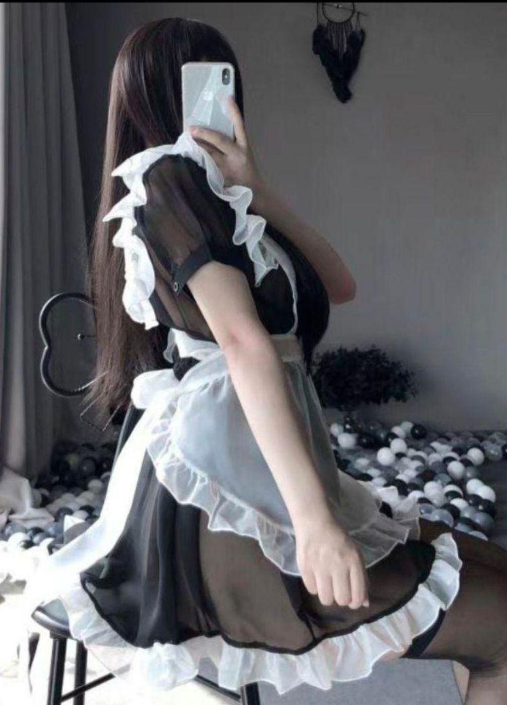 メイド メイド服 シースルー セクシー コスプレ衣装 - メルカリ