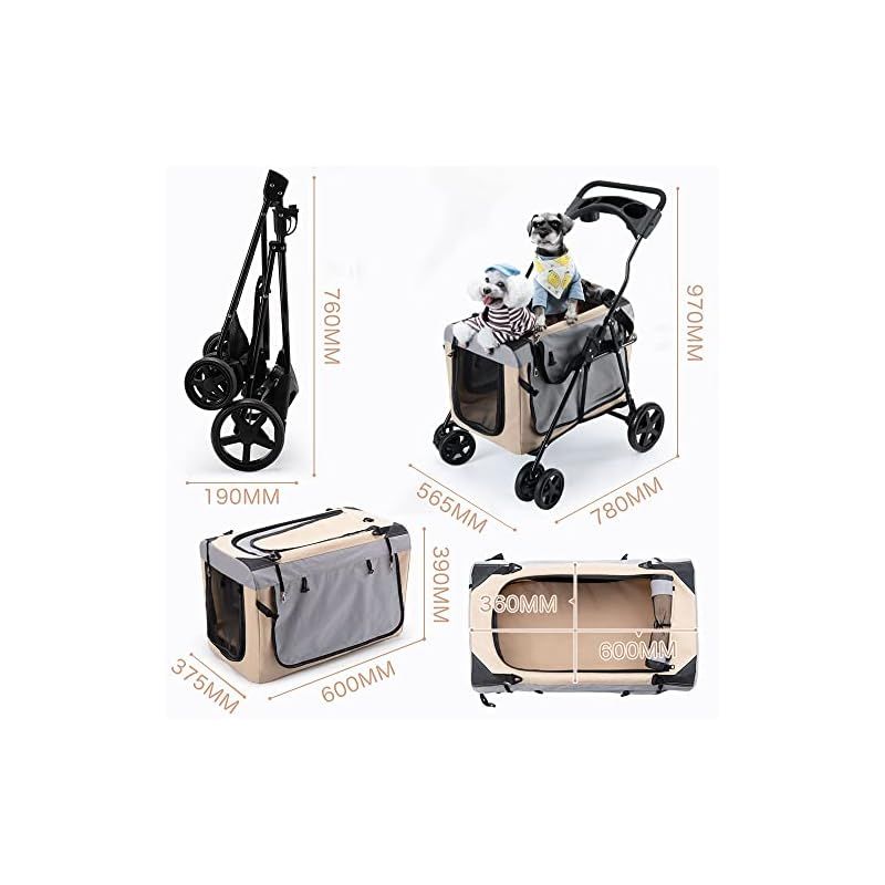 前輪360°回転 後輪ブレーキ付き