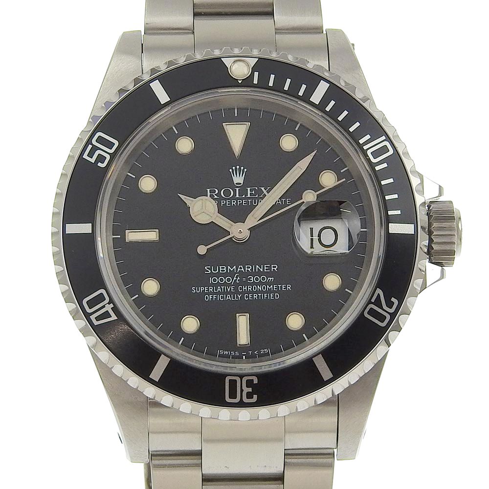 【ROLEX】ロレックス サブマリーナ X番 cal.3135 16610 ステンレススチール 自動巻き メンズ 黒文字盤 腕時計