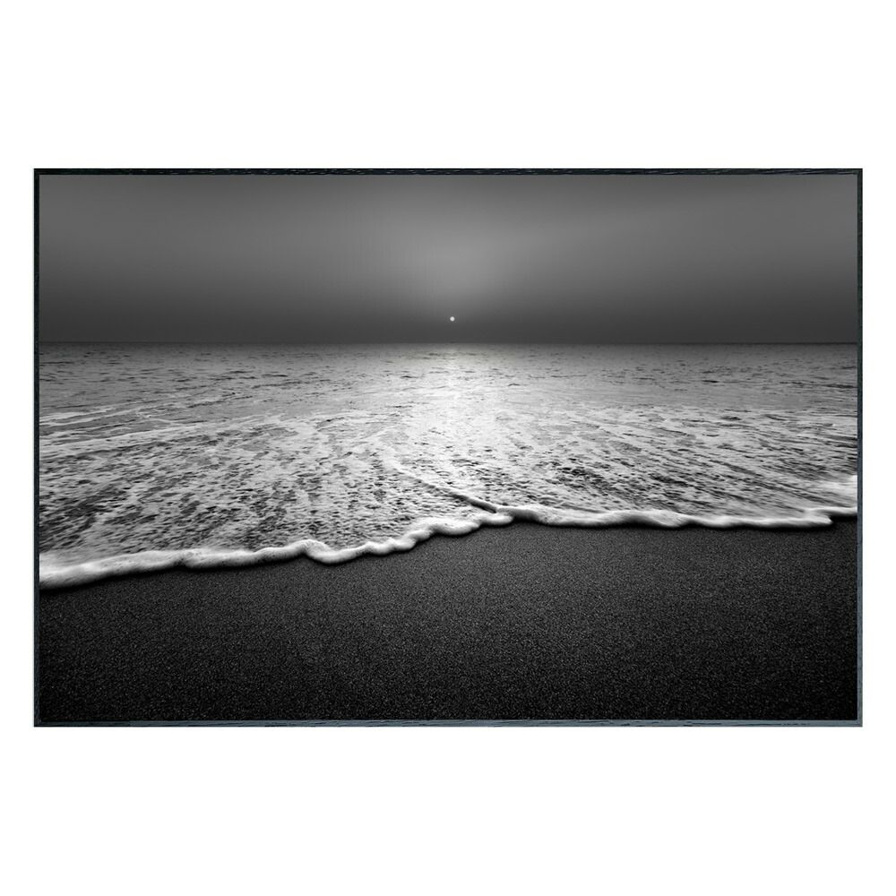 絵画 Photography Wave インテリア 壁飾り 波 海 写真 額付き モノクロ アート シンプル リビング 玄関 ギフト プレゼント 壁掛け 飾る おしゃれ 店舗 会社 アートパネル ショップ オフィス エントランス 4Lサイズ