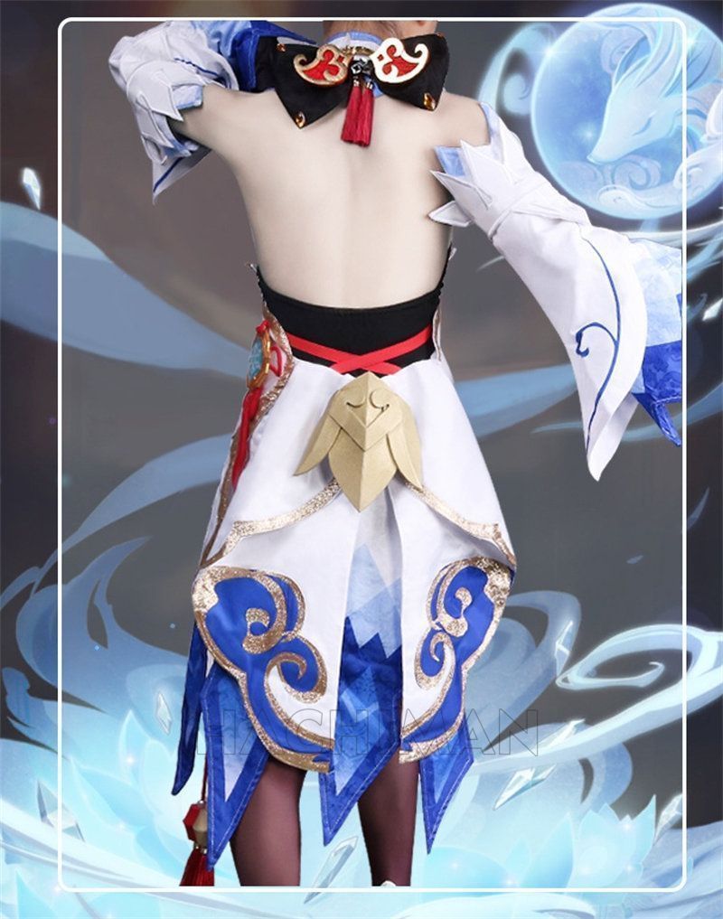 申鶴コスプレ フルセット 原神 猫屋小舗 原神 コスプレ 申鶴 しん