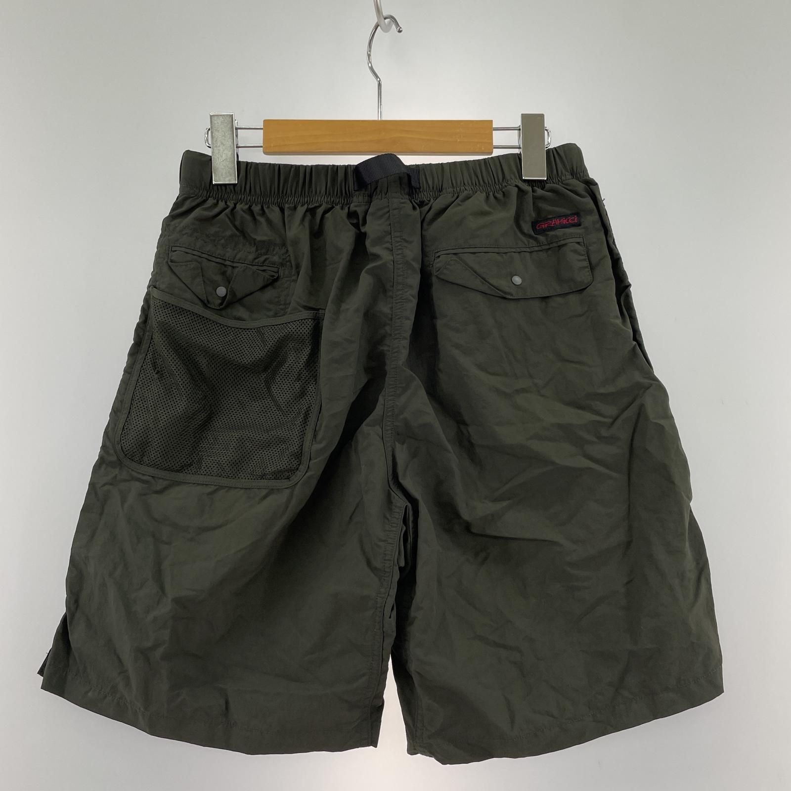美品 希少レア GRAMICCI×EKAL ナイロンショートパンツ L カーキ Gramicci グラミチ EKAL ナイロンショートパンツ sizeM/カーキ系