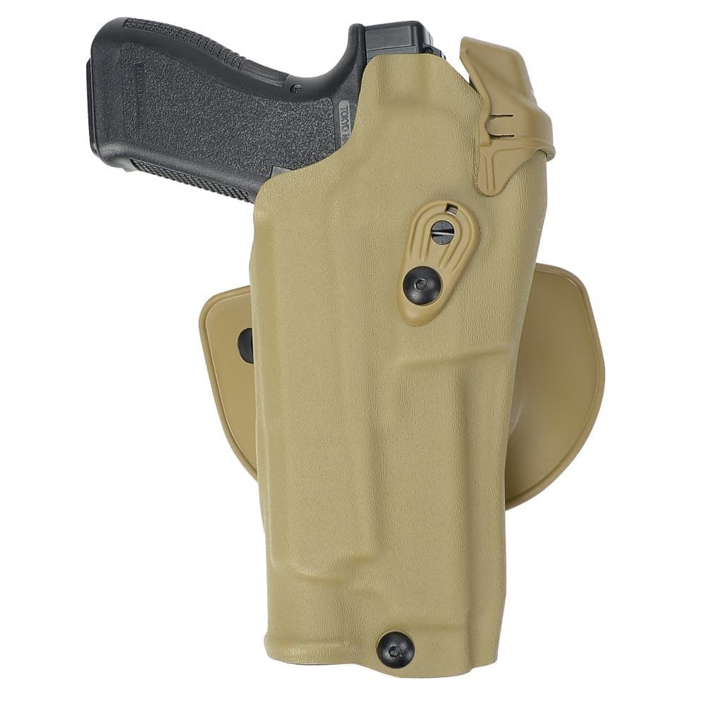 □SAFARILANDタイプ Safariland タンカラー ホルスター（左利き用