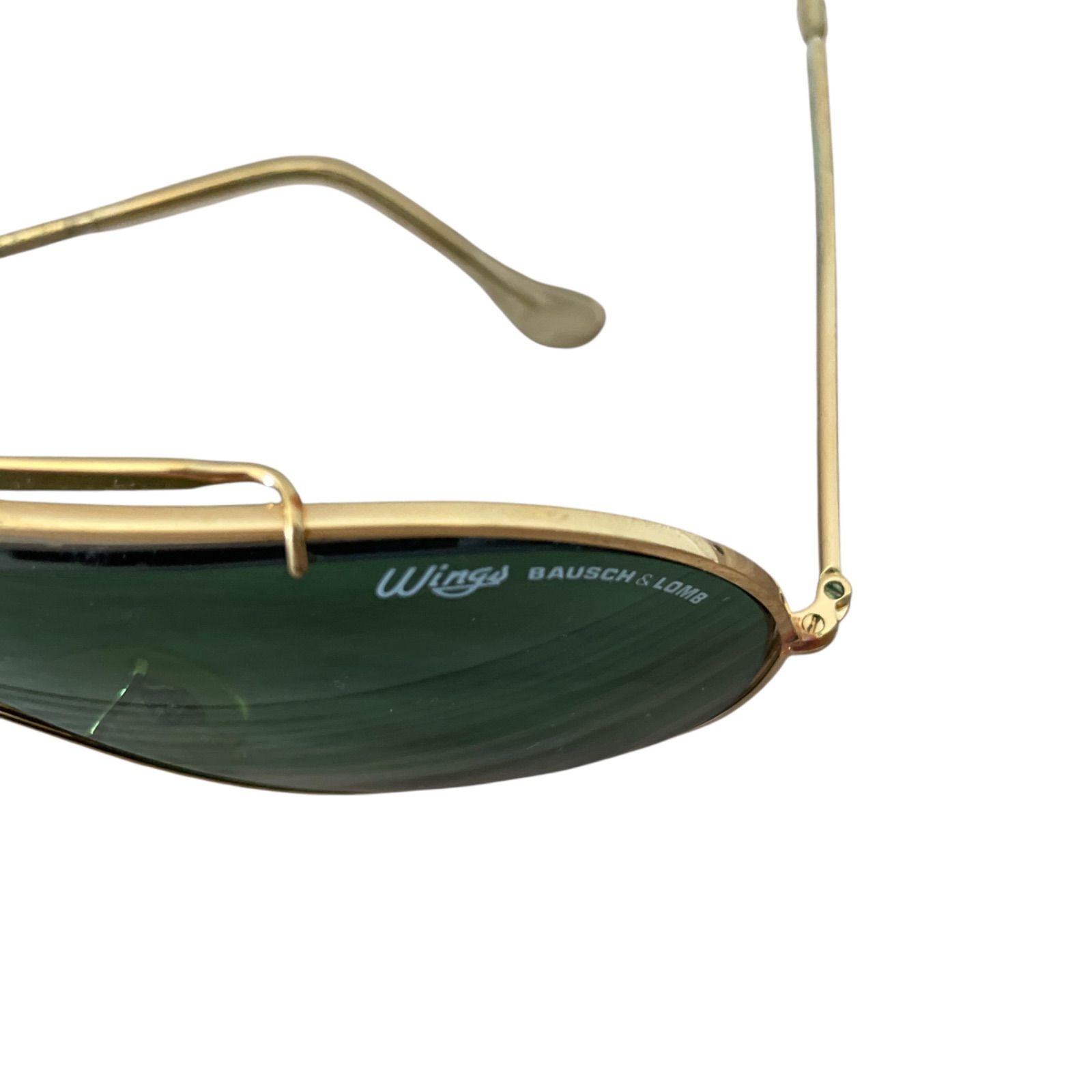 【超希少 激レア‼️】70年代ビンテージレイバン金縁RaybanWings 2025年最新レイバン サングラス ヴィンテージ ゴールドフレームの