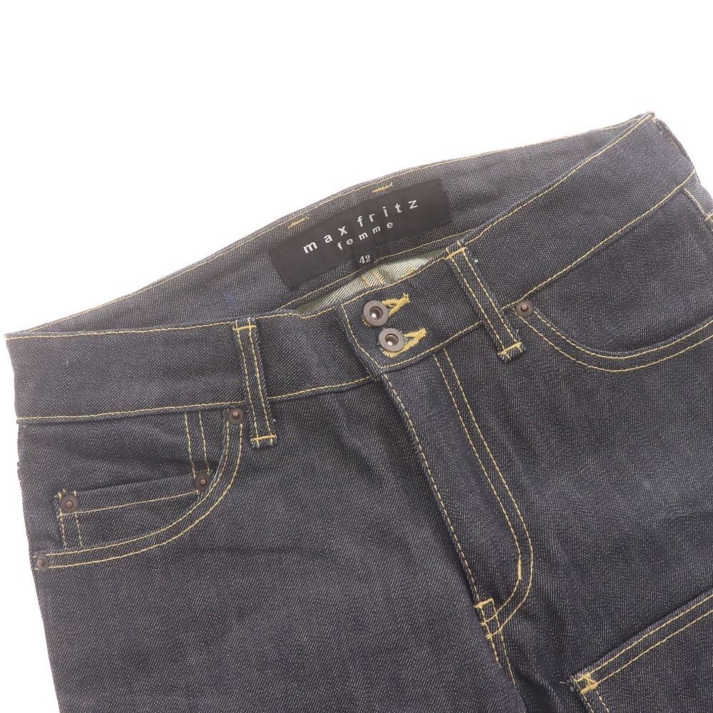 マックスフリッツ ファム デニムパンツ MFLP-1469 ボトムス レディース 42 L相当 ネイビー FFCRYSTALESIA_COM