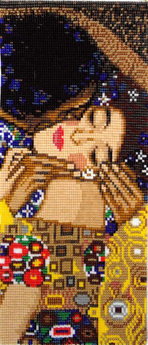 ビーズ織りキット 【クリムト画「接吻」】タペストリー ビーズ織り