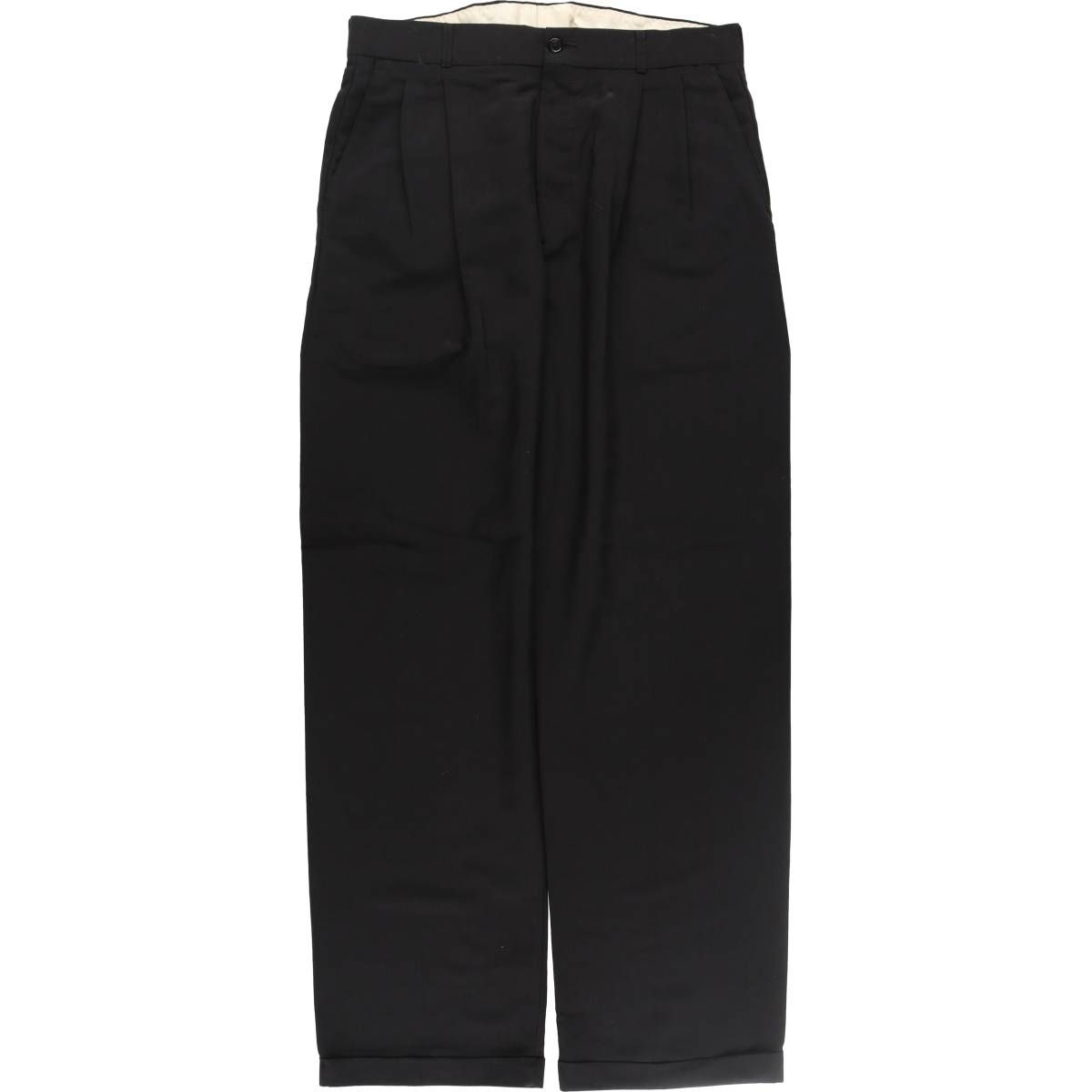 古着 ハガー HAGGAR ツータック スラックスパンツ メンズw34相当/eaa509254