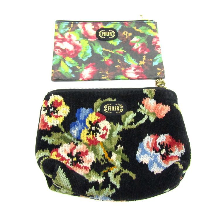 美品 フェイラー マルチケース グレー 花柄 新品未開封 フェイラー ハイジ マルチケース グレー 取扱店限定