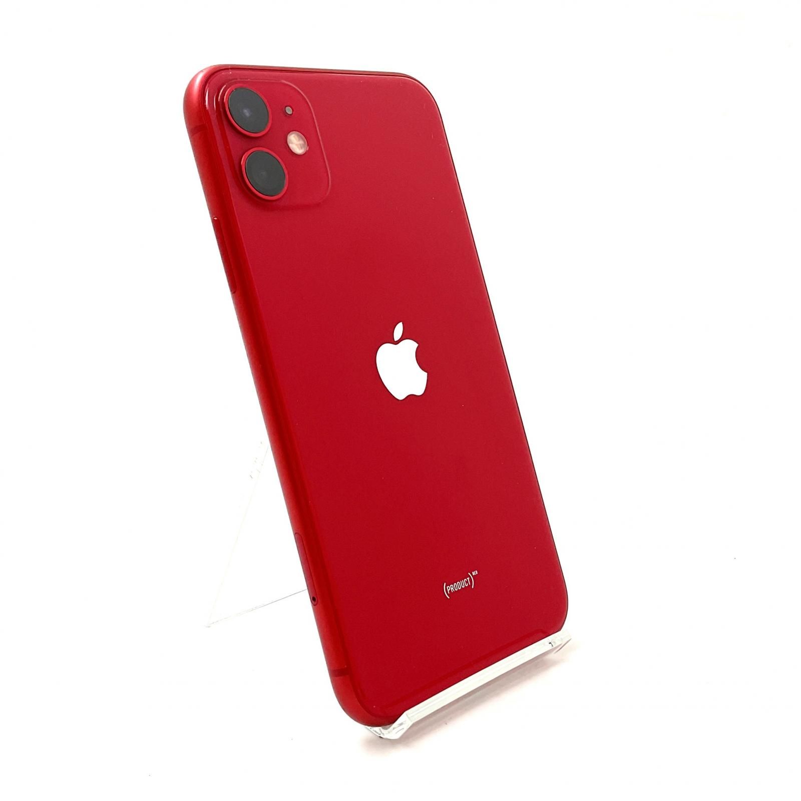 全額返金保証】【最速発送】Apple iPhone 11 128GB (PRODUCT)RED au 白
