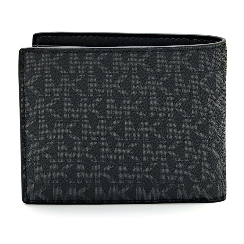 MICHAEL KORS 36U9LCRF3B-BK 二つ折り財布 メンズ レディース ブラック 並行輸入品