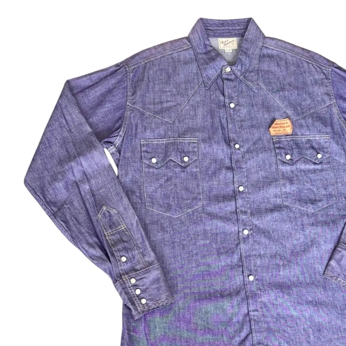 ザリアルマッコイズ The REAL McCOY'S ■【 JOE McCOY & CO. Western Lunch Man Chambray Shirt JSC 750006 】ジョーマッコイ ランチマン シャンブレー ウエスタン シャツ
