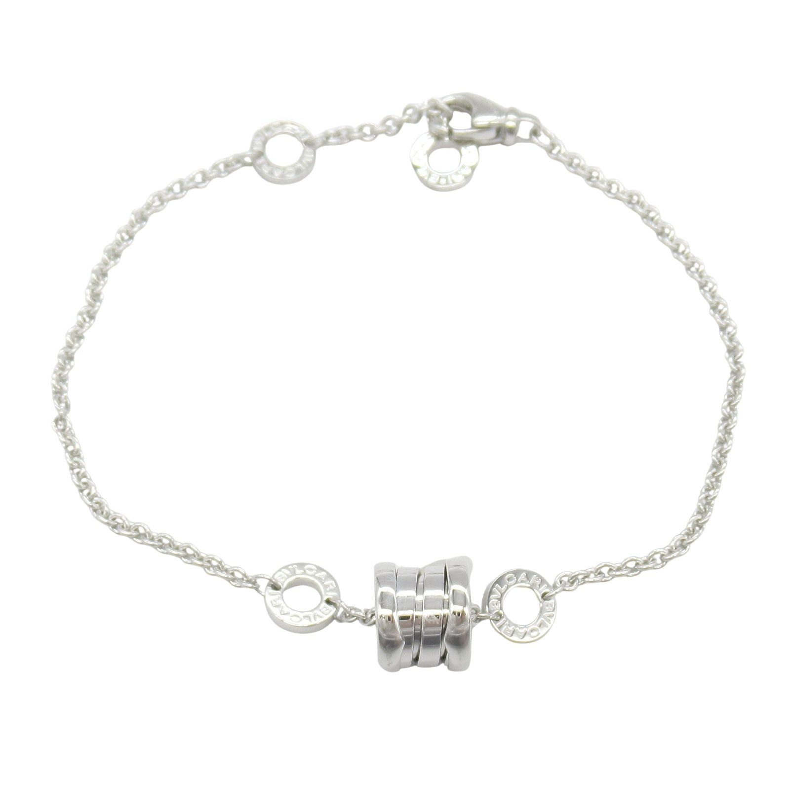 ブルガリ BVLGARI ブレスレット B-zero1 ビーゼロワン ブレスレット 腕回り14.5|17cm K18WG ホワイトゴールド B-zero1 ブレスレット ユニセックス Used A