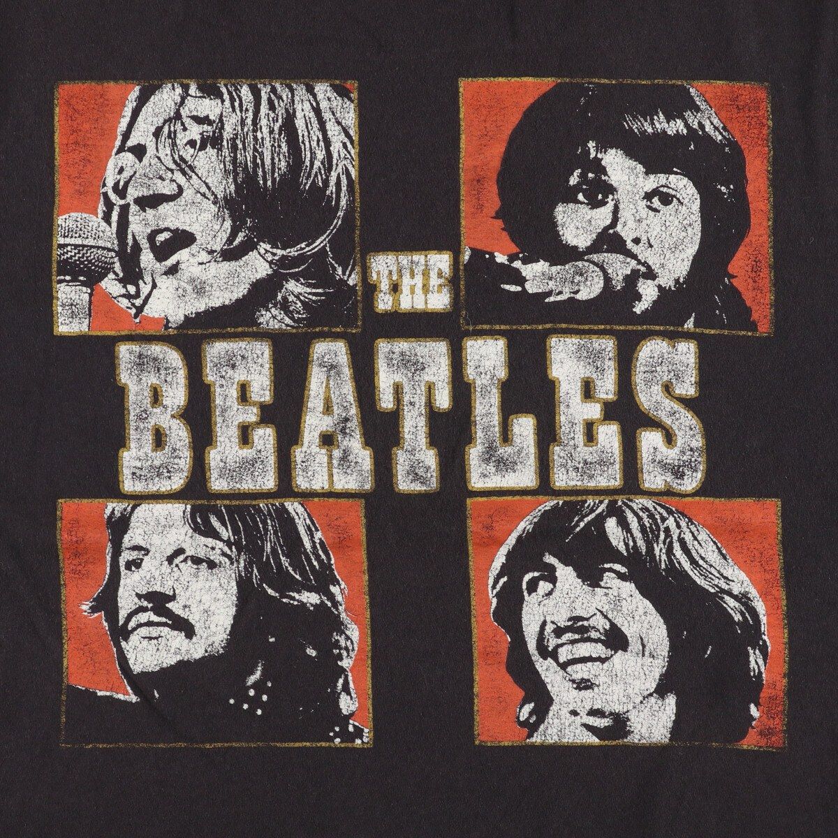 古着 THE BEATLES ビートルズ バンドTシャツ バンT メンズL相当