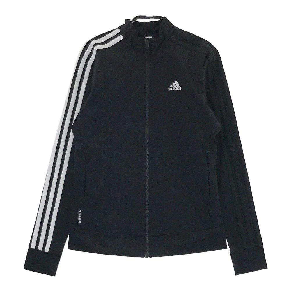 サイズ：S ADIDAS GOLF アディダスゴルフ GV1232 トラック ジップジャケット  ブラック系 [240101396545] ゴルフウェア レディース ストスト サイズ：S ADIDAS GOLF アディダスゴルフ GV1232 トラック