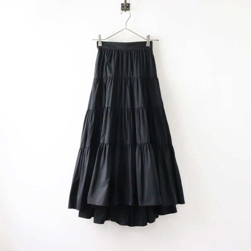 【美品】SHE Tokyo Lisa 黒 36サイズ シートーキョー シートーキョー SHE Tokyo Lisa ナイロンツイル ティアード