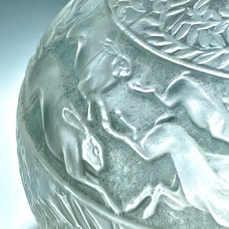 美品 ルネ ラリック ガラス 【野兎 花瓶】 LIEVRES 鉢 西洋