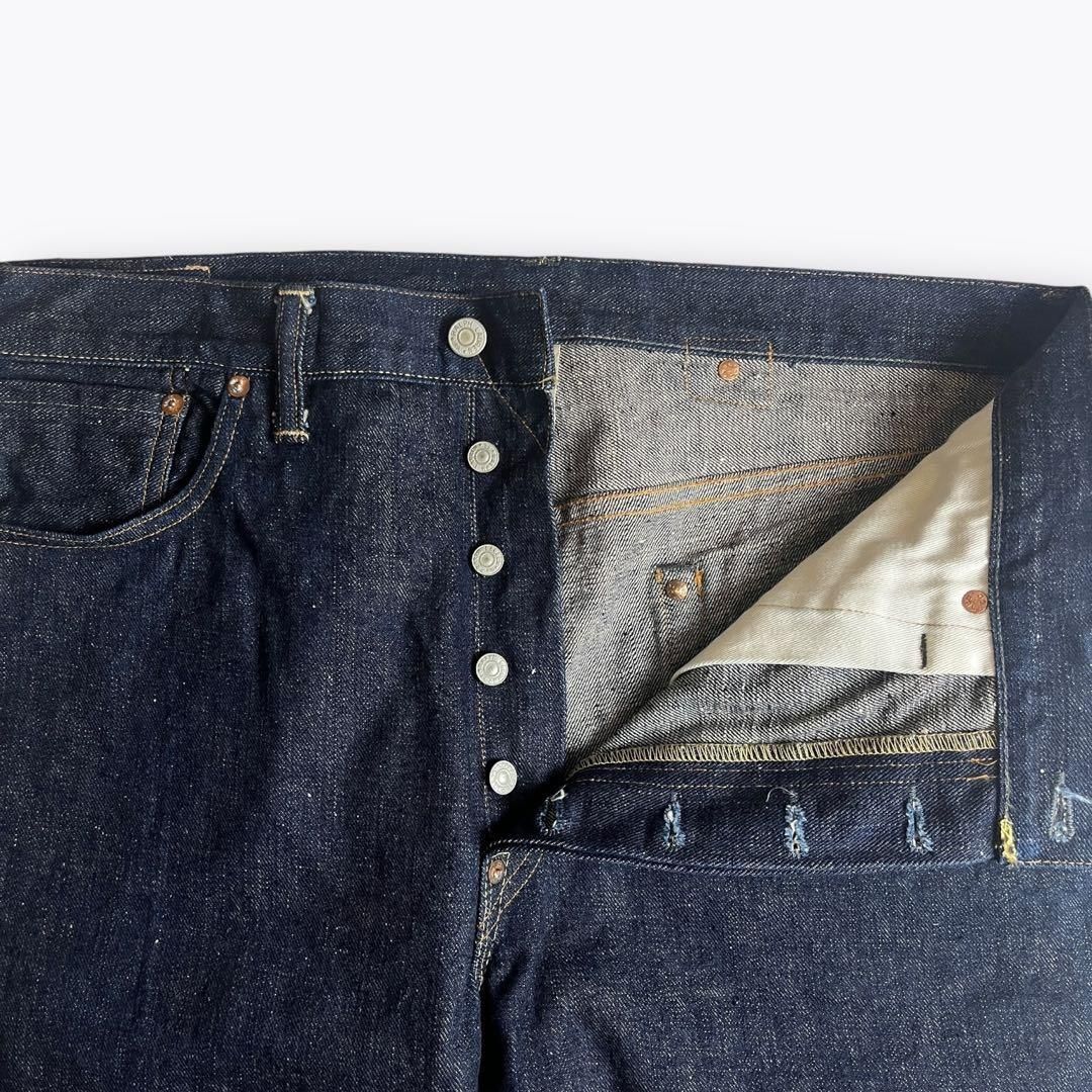 濃紺 極美品】RRL シンチバック セルビッジデニムパンツ W36 USA製