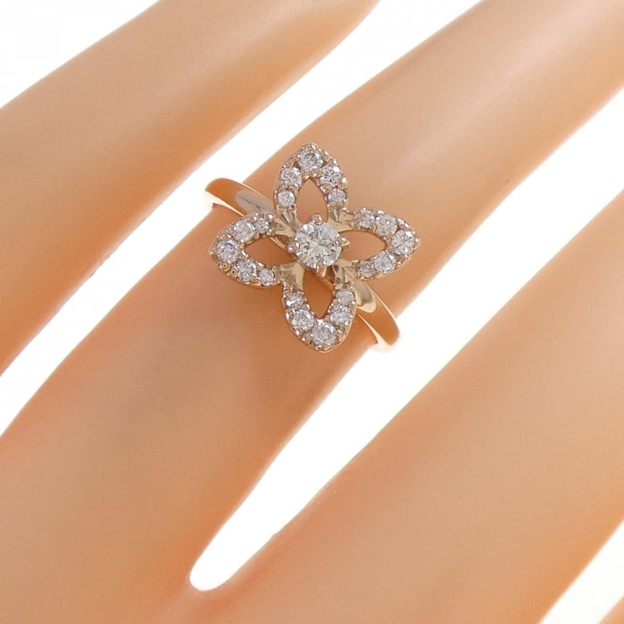 K18PG ダイヤモンド リング 0.30CT K18PG ダイヤモンド リング 0.30CT 質屋かんてい局オンラインショップ / 茜部店 K18PG 18金