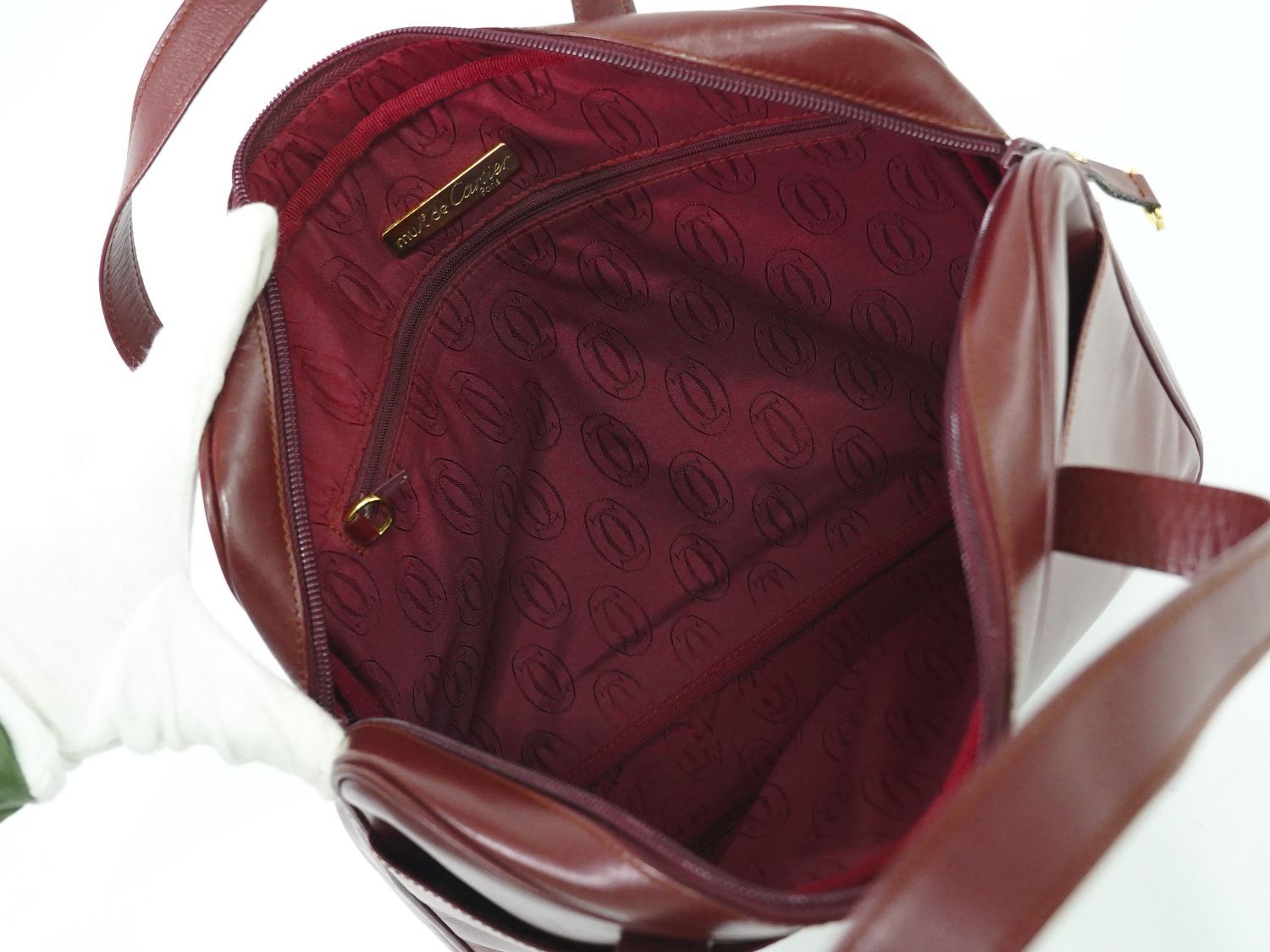 本物 カルティエ Cartier マストライン ビジネスバッグ ハンドバッグ