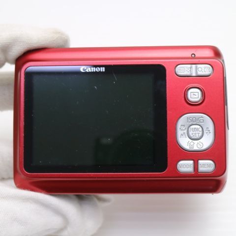 超美品 PowerShot A480 レッド 即日発送 Canon デジカメ デジタル