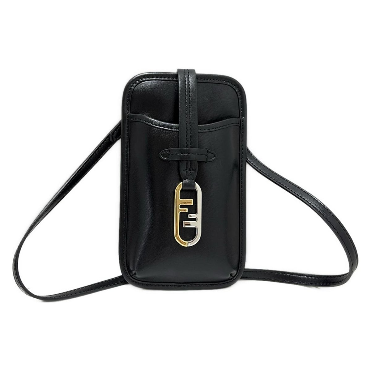 FENDI(フェンディ) ショルダーバッグ美品 オーロック 7AS131 黒 スマホ