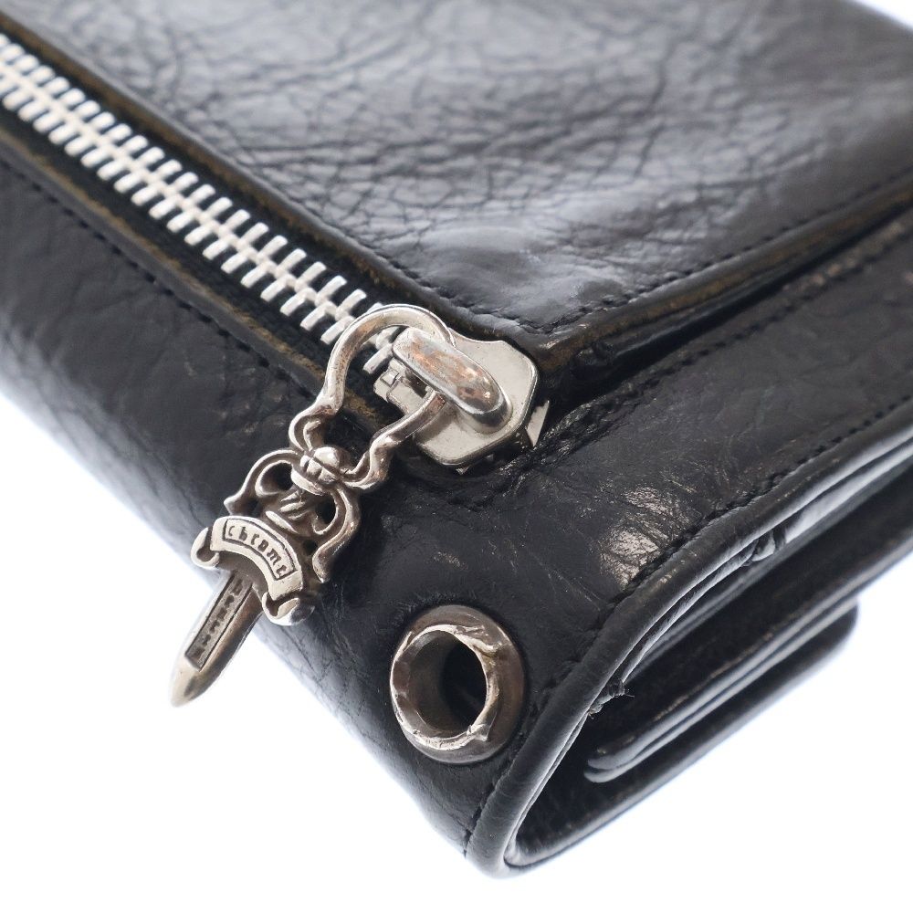 CHROME HEARTS (クロムハーツ) WAVE ウェーブ レザーウォレット 長財布