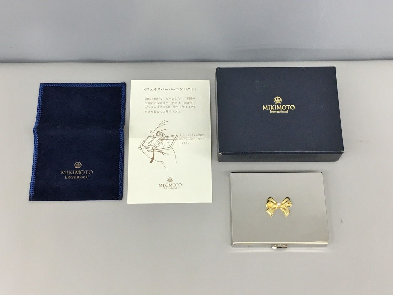 ミキモト ミキモト MIKIMOTO フェイスペーパーコンパクト 外箱 ケース付