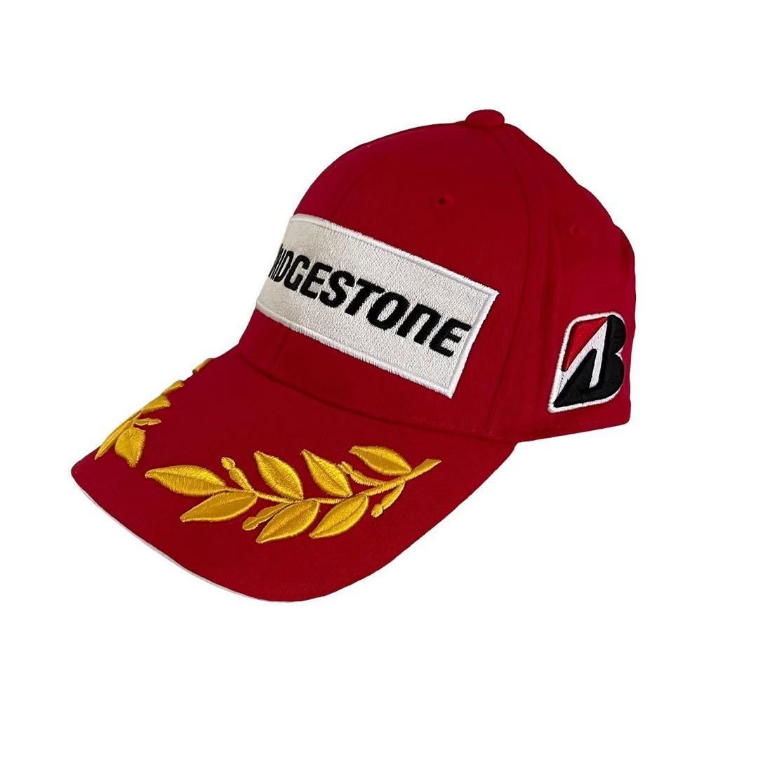 BRIDGESTONE ブリヂストン キャップ レッド フリーサイズ - メルカリ
