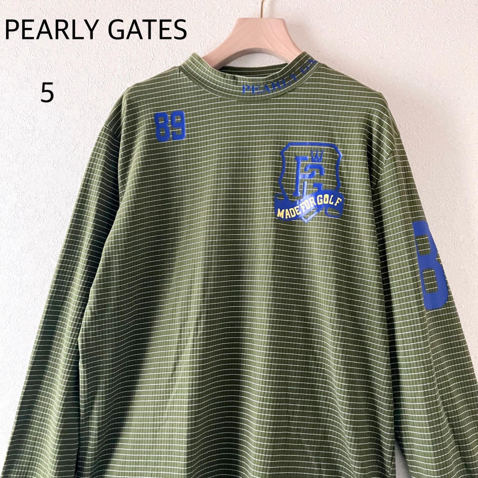 パーリーゲイツ PEARLY GATES ゴルフウェア ロゴ入り ハイネック