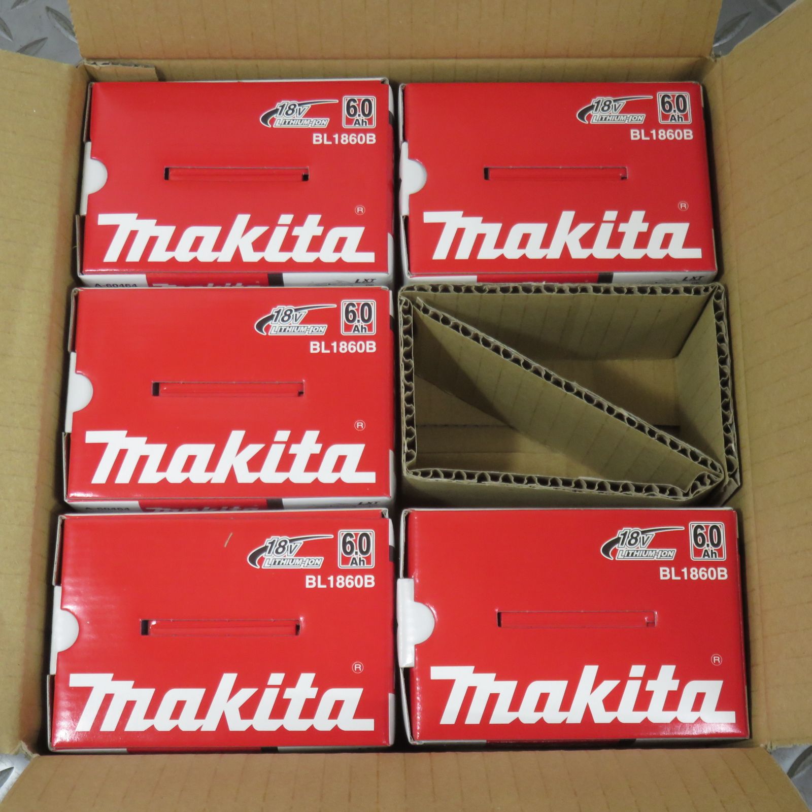 ▽マキタ(makita) 18V6.0Ah純正バッテリー×5点セット BL1860B【川崎店