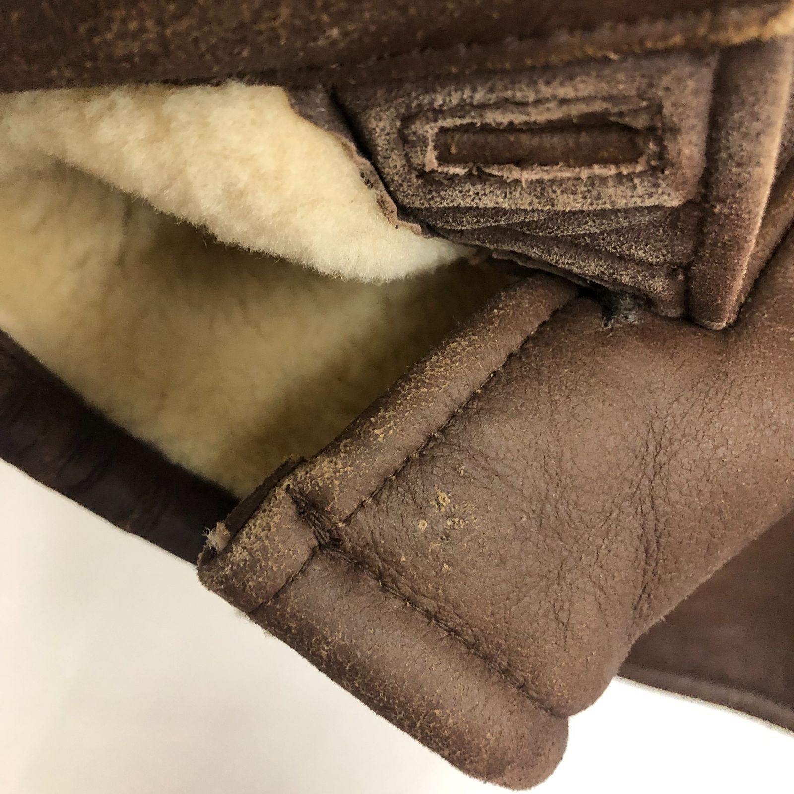 最終価格 LOLDANTHONY ロードアンソニー ムートンレザーコート Lサイズ