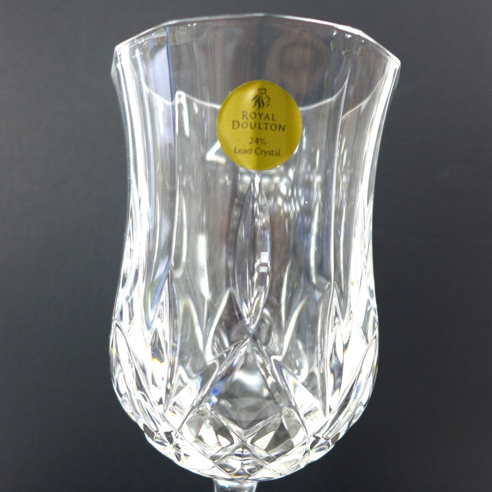 ROYAL DOULTON ロイヤルドルトン Roma Crystal ワイングラス 4客セット