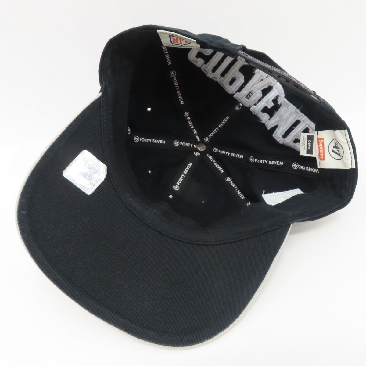 Supreme NFL Raiders 47 Brand 5パネルキャップ Supreme NFL x Raiders x '47 5-Panel Black - SS19 - US