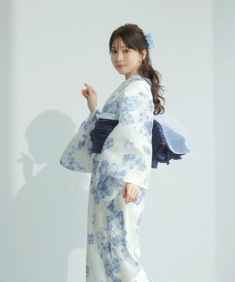 【新品未使用】Dita ディータ 蒼々の花雫 浴衣5点セット 水色 青 白 新品未使用】Dita ディータ 蒼々の花雫 浴衣5点セット 水色 青