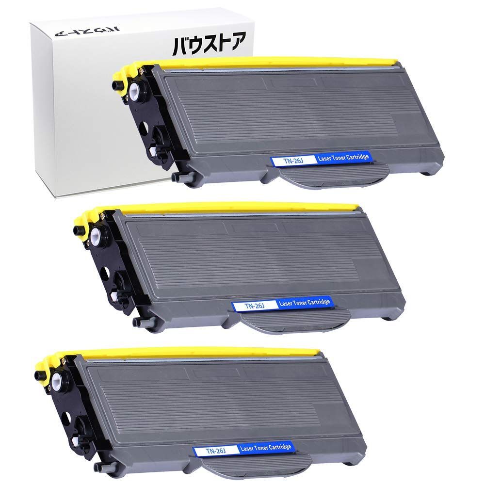 ブラザー brother TN-26J ブラック 3個セット 互換トナーカートリッジ 【バウストア】