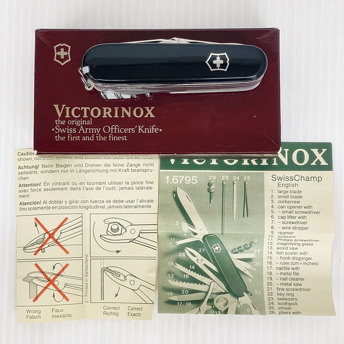 VICTORINOX ビクトリノックス スイスチャンプ 1.6795.3 マルチツール 