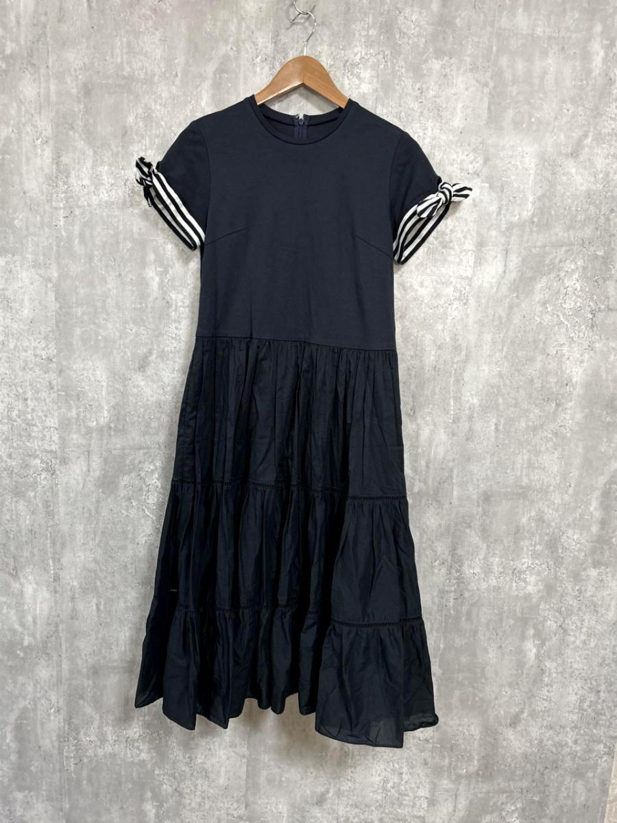 【7/11迄限定値下】ボーダーズアットバルコニー バレリーナ 半袖 ワンピース BALLERINA TOP 別注 | BORDERS at BALCONY (Women