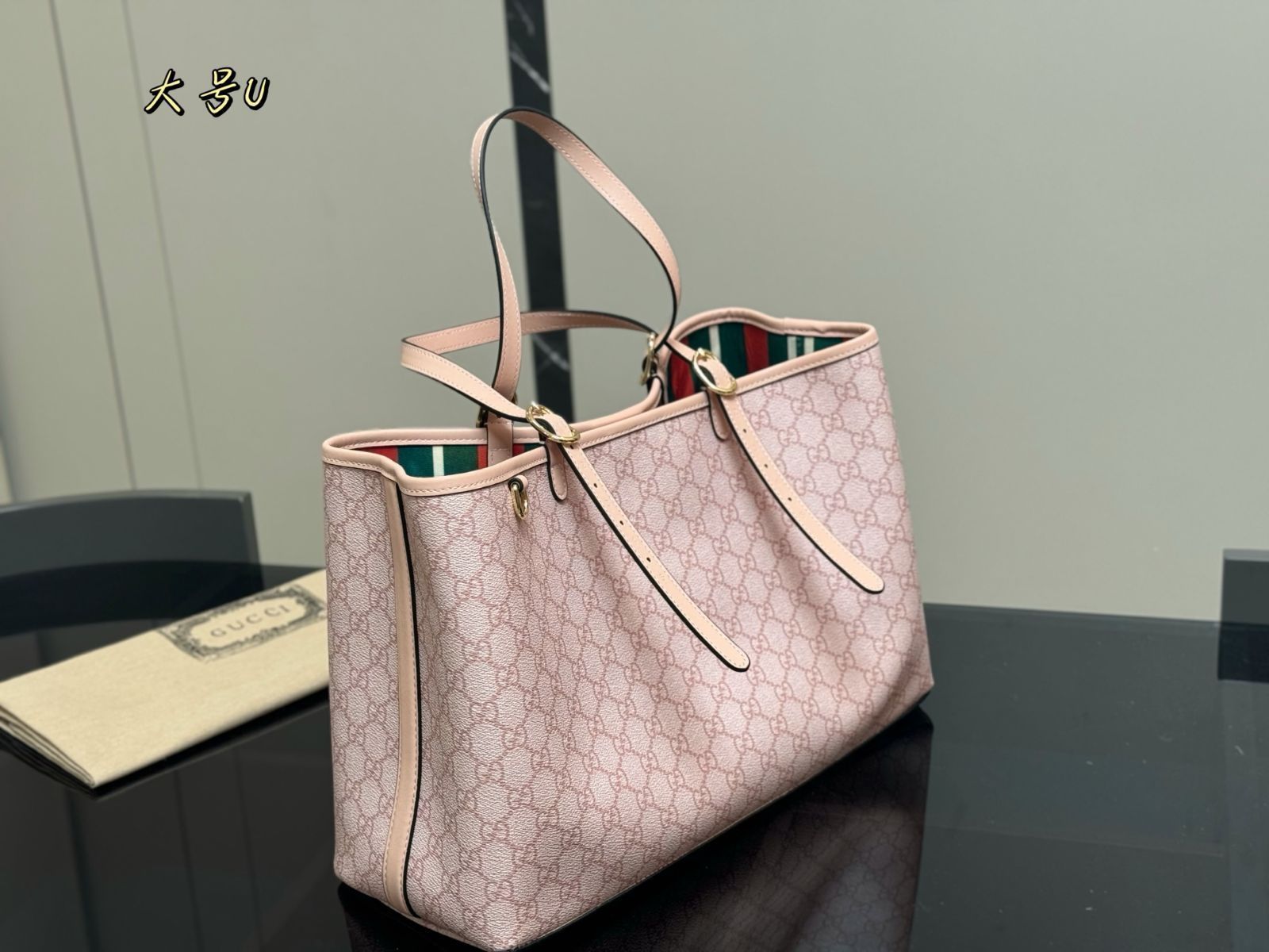 SGW43専用 新作登場】Gucci GG Tote バッグ 39.25cm ハンドル