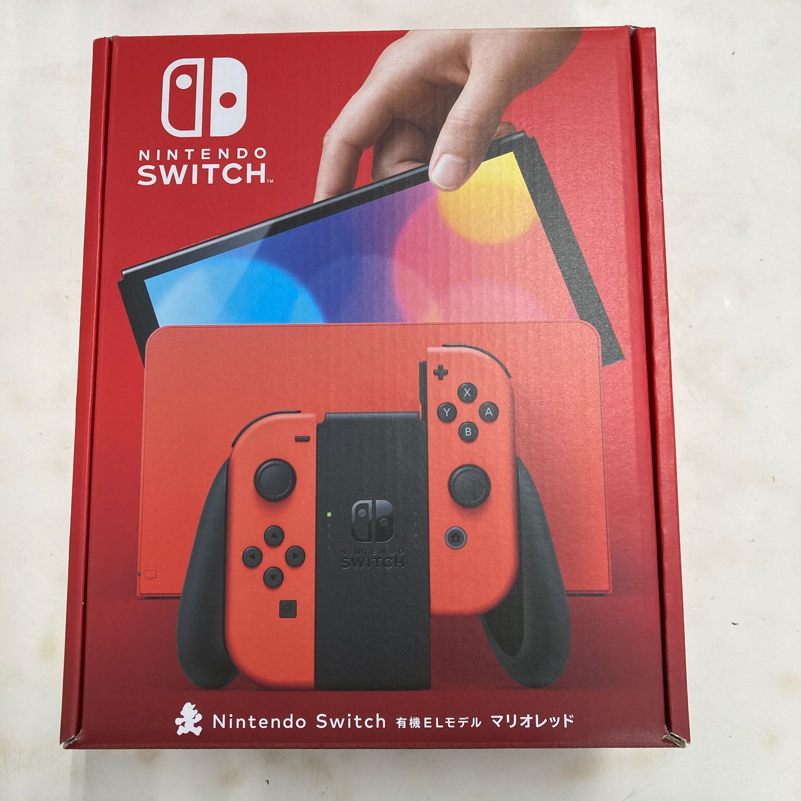 02m1597 Nintendo Switch 有機ELモデル マリオレッド 未使用品 中古品 