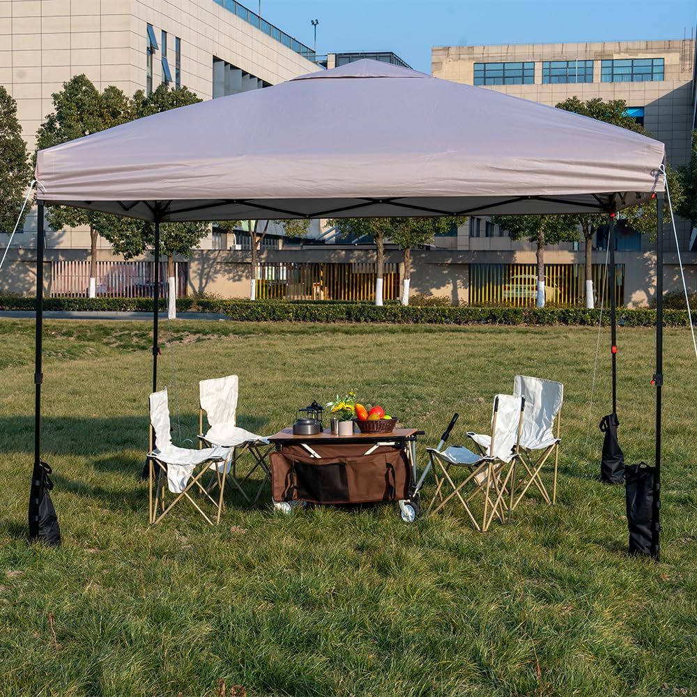 人気商品】ApeexCanopy 軽量ワンタッチタープテント 2.5m×2.5m/3m×3m