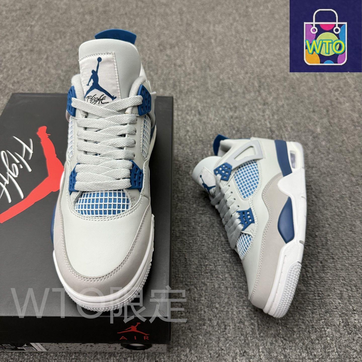 【新品未使用】ナイキエアジョーダン4 レトロ \"インダストリアルブルー\"　28㎝ NIKE Nike Air Jordan 4 Retro Industrial Blue ナイキ エア