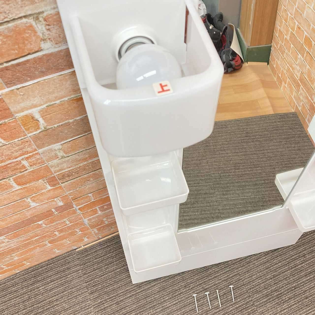ミラーキャビネットのセット 幅60cm