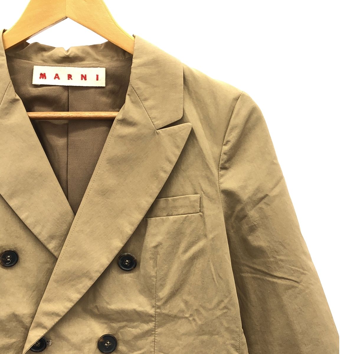 極美品　マルニ　MARNI ベージュ トレンチ　コート　38 MARNI - マルニ コートの通販 by parisjyuma｜マルニならラクマ