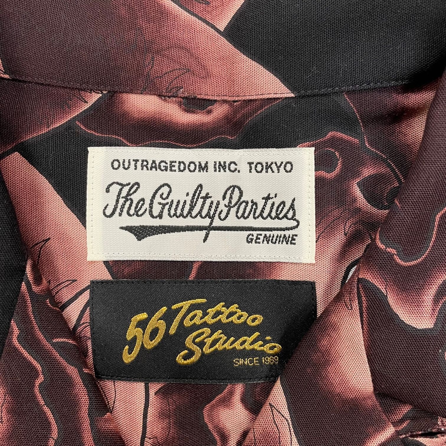 新品 WACKO MARIA 56 TATTOO STUDIO / HAWAIIAN SHIRT S/S スカル
