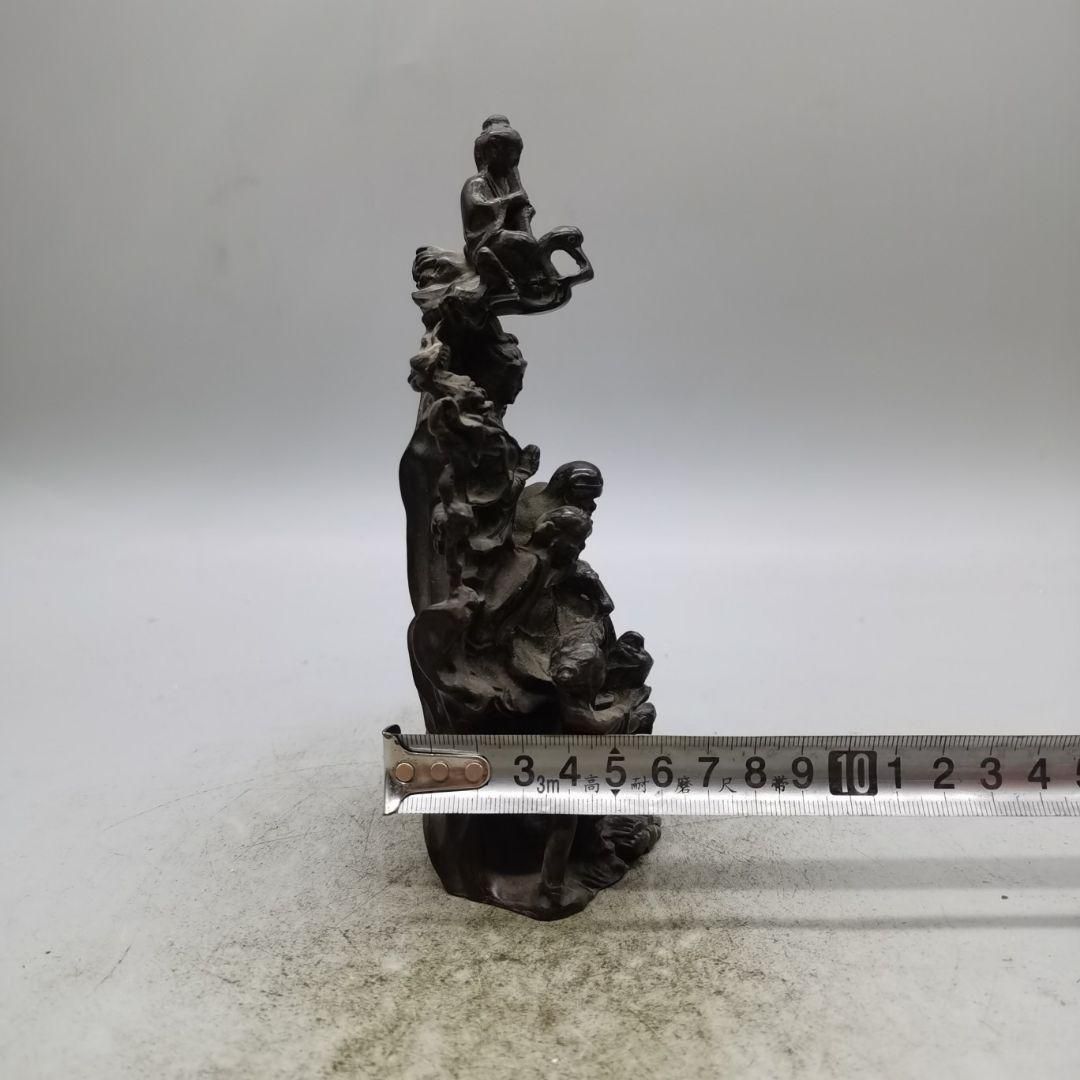 銅細工 八仙仏像図 書道具 文房具 銅器 置物 工芸品 装飾品 銅細工