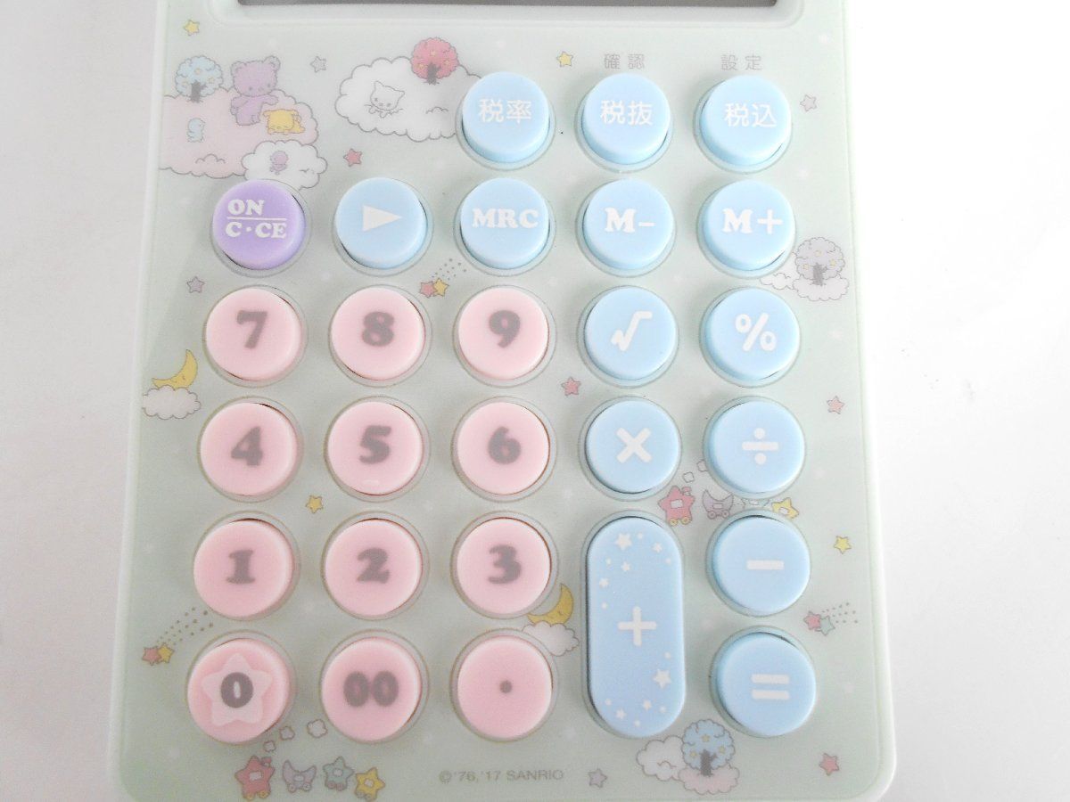 サンリオ リトルツインスターズ キキララ 電卓 12桁 - メルカリ