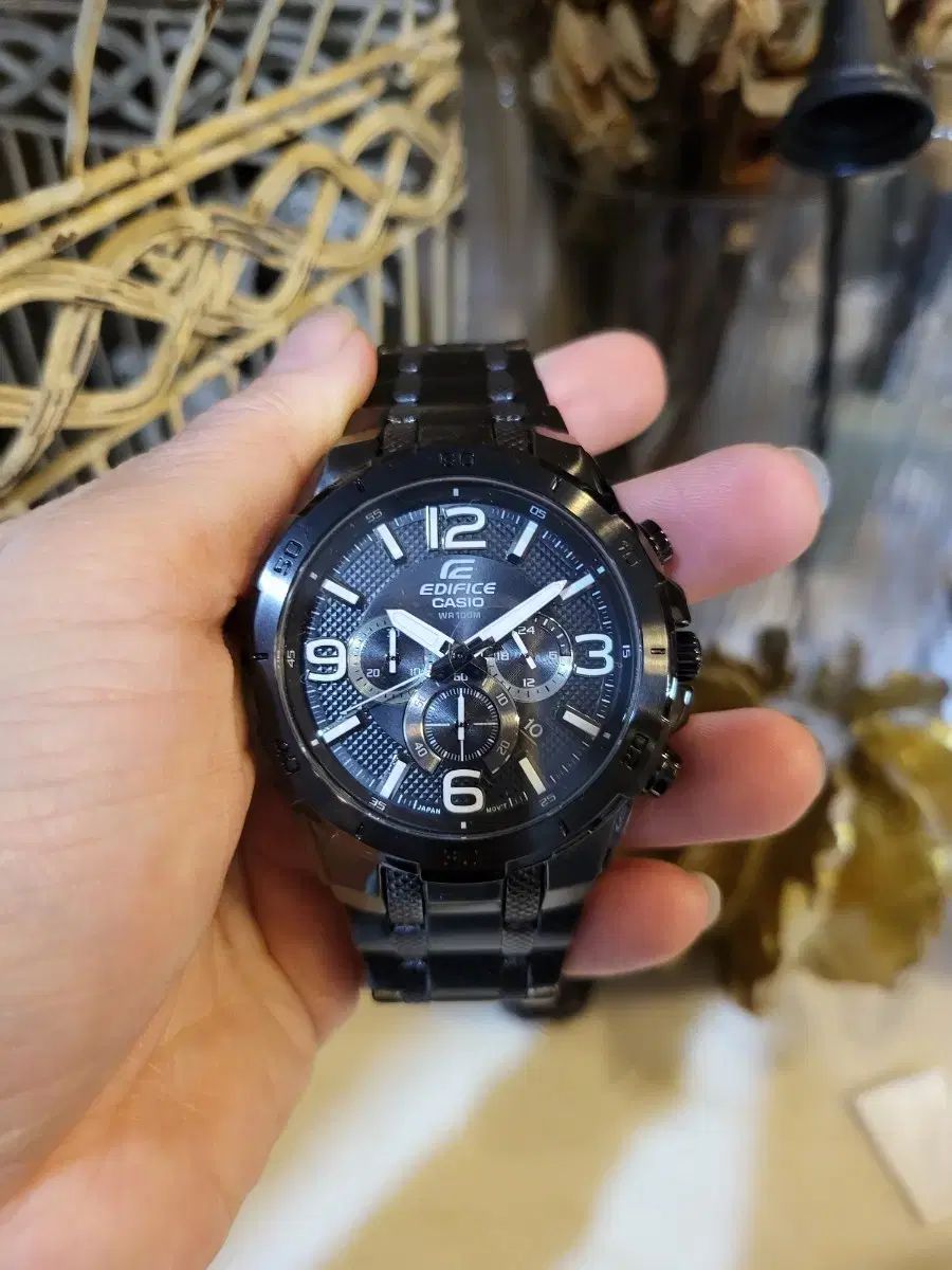 CASIO カシオ EDIFICECASIO エディフィス カシオ ブラック メタル 時計 EFR ー 538BK 2A