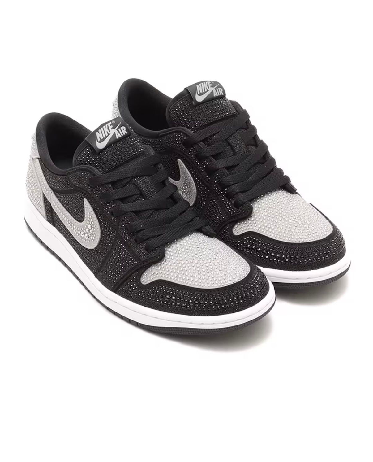 SWAROVSKI × NIKE WMNS AIR JORDAN 1 RETRO LOW OG CRYSTAL SHADOW 